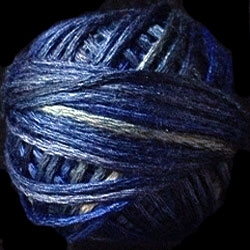 Valdani 6-Strand Silk Floss Color #P7 - Withered Blue