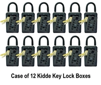 Kidde C3 Pushbutton Key Lock Box - Black - Case of 12