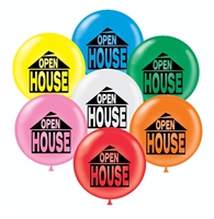 17 Inch Jumbo OPEN HOUSE Balloons Pack of 50