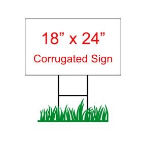 18" x 24" Custom Coroplast Yard Sign