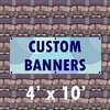 4' x 10 ' Custom Matte Outdoor Banner