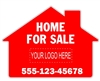 House Shaped Custom Printed Real Estate Signs