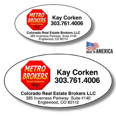 Custom Oval Labels