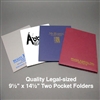 Custom Legal Size Presentation Folders