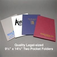 Custom Legal Size Presentation Folders