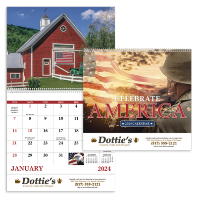 Celebrate America Full Size Calendar