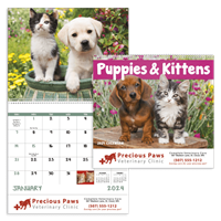 Puppies & Kittens Full Size Calendar