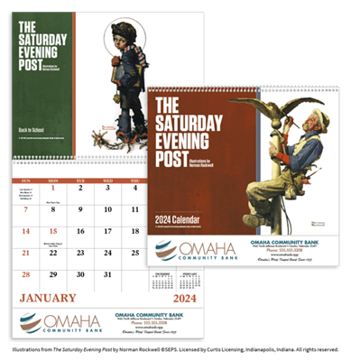 The Saturday Evening Post Full Size Calendar