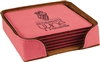 Pink Square Coasters Set of 6