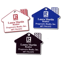 House Shaped Laser Engraved Key Tags