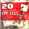 MMF Snap Hook Numbered Key Tags