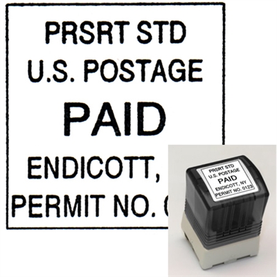 Self-Inking PRSRT STD Postage Paid Stamp