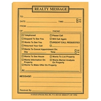 Real Estate Message Pads