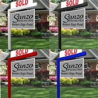 Modern Aluminum Real Estate Sign Post