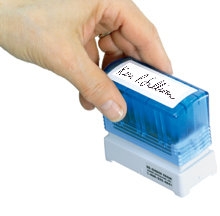 Self-Inking Signature Stamp