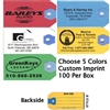 Printed Paper Key Tags - 100 Per Box | Sanzo Specialties