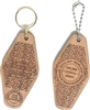 Hotel / Motel Hard Cherry Wood Engraved Key Tags