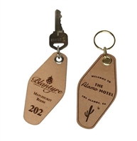 Hotel / Motel Leather Engraved Key Tags