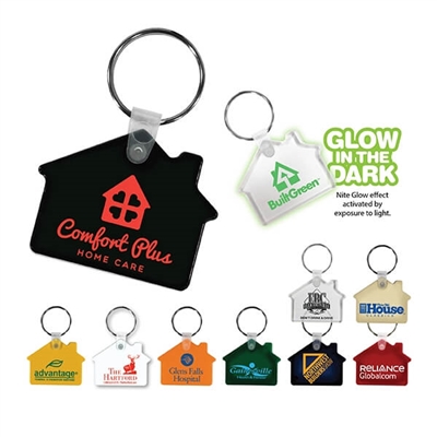 Soft Vinyl House Shaped Key Chains