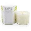 iKOU Eco-Luxury Aromacology Natural Wax Candle Glass - Calm (Lemongrass & Lime) (2x2) inch