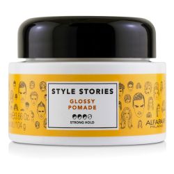 AlfaParf Style Stories Glossy Pomade (Strong Hold) 100ml/3.66oz