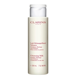 Clarins Cleansing Milk with Gentian, Moringa Combination or Oily Skin at CosmeticAmerica