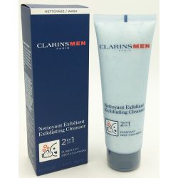 Clarins Men Exfoliating Cleanser 2 in 1 Deep Cleansing 4.4oz / 125ml