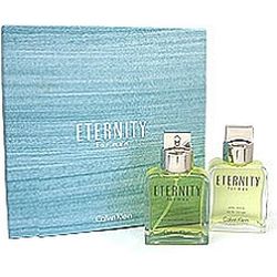 Eternity by Calvin Klein men 2 Piece Set 2 piece gift set 3.4 oz Eau De Toilette EDT Spray + 3.4 oz After Shave Splash