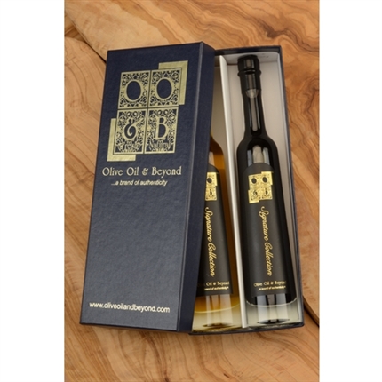Raspberry Puree & SR 1330 Balsamic Vinegar Gift Set - Signature Black, OO&B