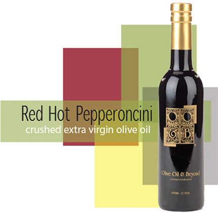 Bottle of Pepperoncini Extra Virgin Olive Oil