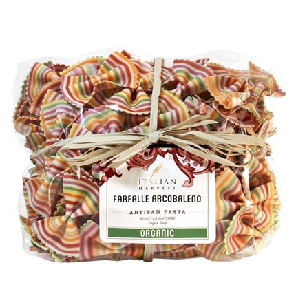 Package of Farfalle Arcobaleno Pasta (Rainbow Bowties)