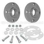 Wilden 02-8455-99 Flange Kit, 1", CPVC, Teflon, 304SS, Van Stone 2 Piece