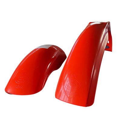 dark orange MX front and MX rear fender set