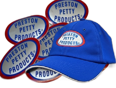 Preston Petty embroidered baseball hat blue