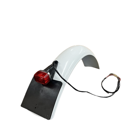 Rear Fender w/Enduro Taillight Assembly-white