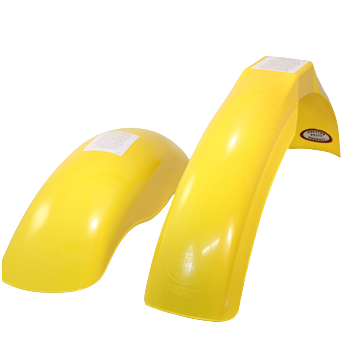 MX Front and Rear Fender Bundle  Suzuki Yellow