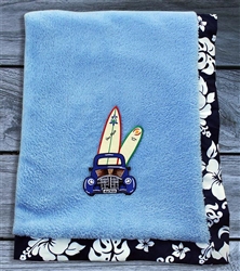 Boys Surfing Baby Blanket