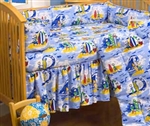 Hawaiian Baby Crib Bed Skirt