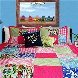 Girls Hawaiian Patchwork Quilt Duvet Cover