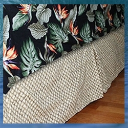 Lauhala Mat Fabric Bedskirt