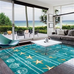 Ocean Coral Rug