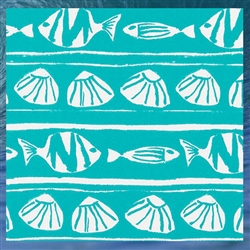 Outdoor Caicos Ocean Throw Pillow