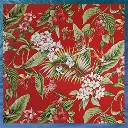 Red Birds of Paradise Shower Curtain