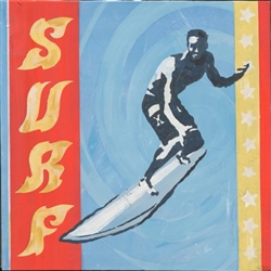 Surfer on a Board Sign