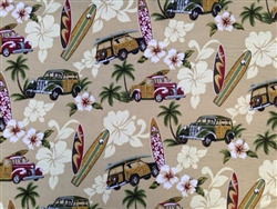 Paddle Battle Hawaiian Comforter