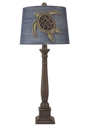 Rope Turtle Candlestick Lamp