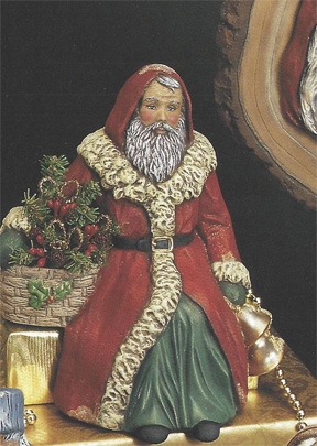 2217 Slovak Old World Shelf Sitter Santa