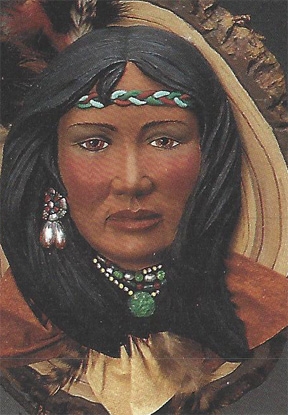 2225 Indian Woman Mask