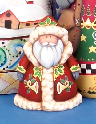 3858 Pottery Santa Votive