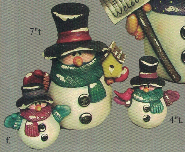 3926 Two Small Tubby Snowmen